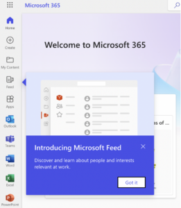 Screenshot of Microsoft to show tooltips